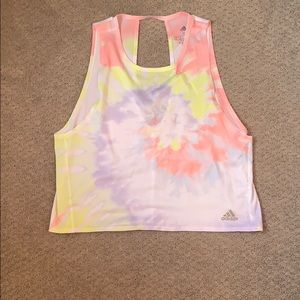 Adidas tie dye running top